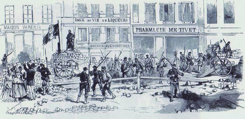 Rue pendant la Commune